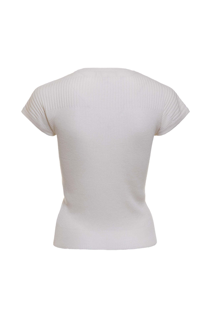Women's Silk Wool Cashmere Multi Ribbed Top